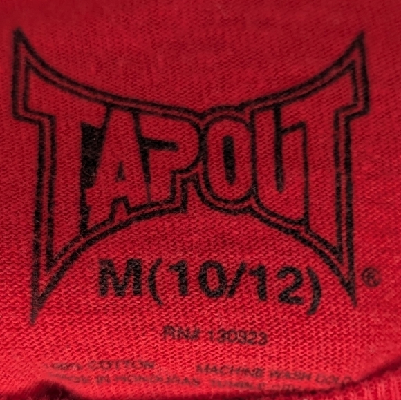 Y2K Tapout layered AOP lightning broken glass grunge MMA UFC long sleeve Tshirt - Picture 7 of 7